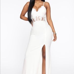 Fashion Nova Long White Dress